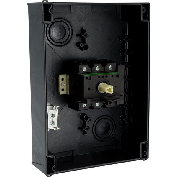 Main switch, P3, 100 A, surface mounting, 3 pole, 1 N/O, 1 N/C, STOP function, With black rotary handle and locking ring, Lockable in the 0 (Off) posi image 30