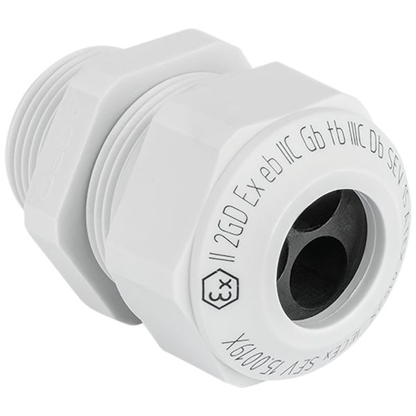 Cable gland Progress synthetic GFK Pg 9 Ex e II cable Ø 4x1.0-1.5mm light grey image 1