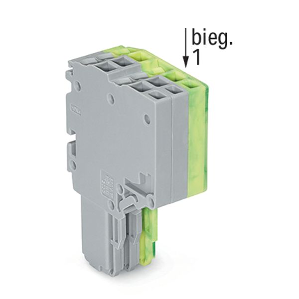2-conductor female connector Push-in CAGE CLAMP® 1.5 mm² gray, green-y image 4