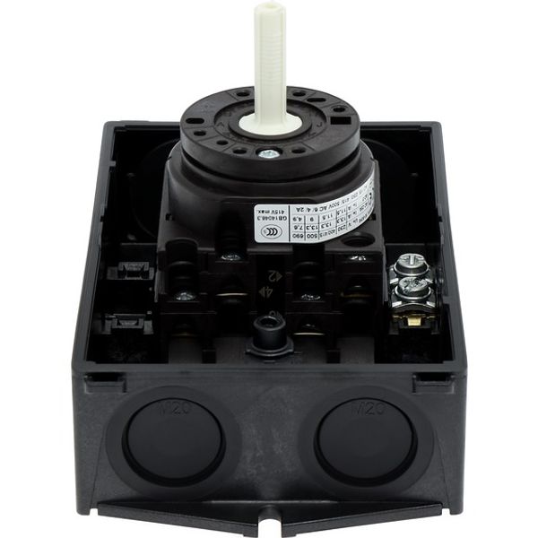 On-Off switch, 3 pole + N, 20 A, 90 °, surface mounting image 5