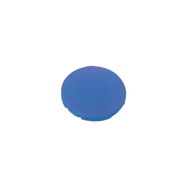 Button plate, flat blue, blank image 5