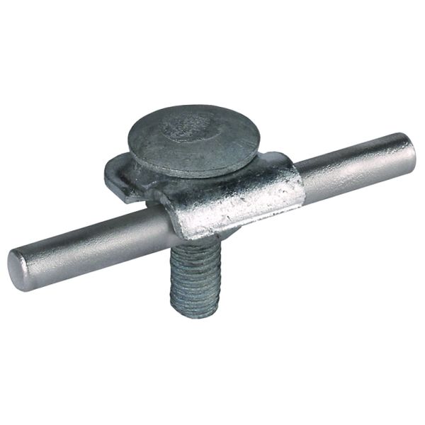 Clamping frame Rd 6-10mm St/tZn with truss head screw and M10 nut image 1