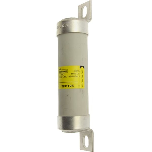 Fuse-link, low voltage, 125 A, AC 1500 V, DC 660 V, 40 x 192 mm, gL/gG, BS image 2