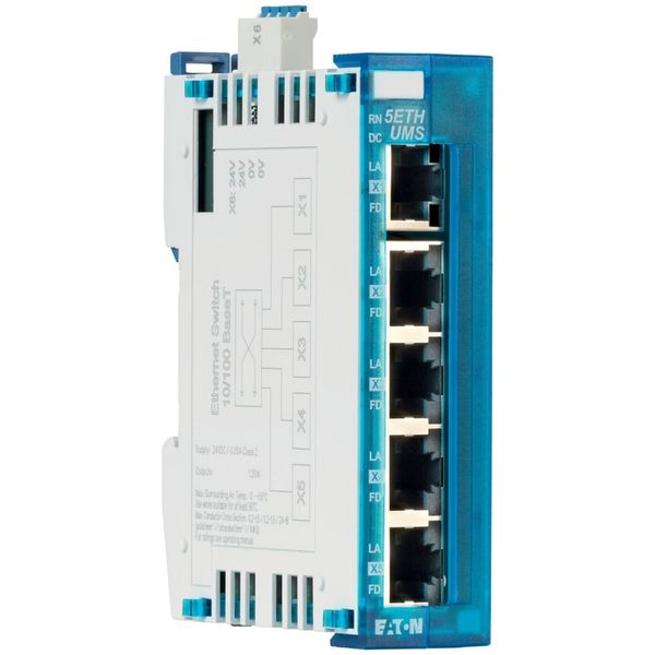 Stand alone Switch as slice module in the I/O system XN300, 24 V DC power supply, 5xEthernet 10/100Mbit/s image 7