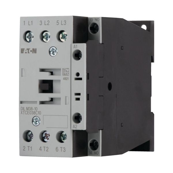Contactor, 3 pole, 380 V 400 V 18.5 kW, 1 N/O, RDC 24: 24 - 27 V DC, DC operation, Screw terminals image 15