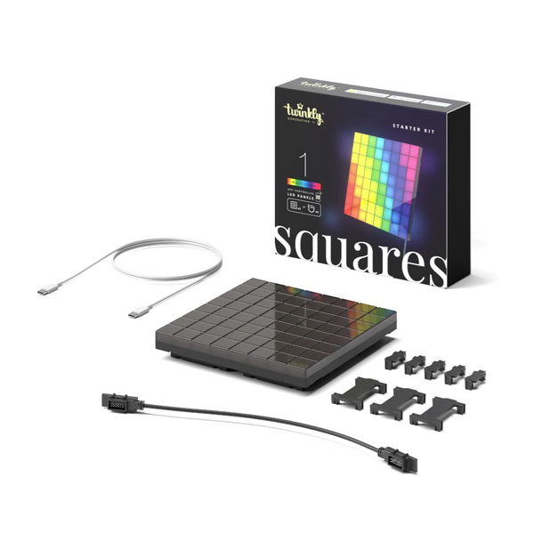 1 Square Blocks Master, 64 RGB Pixels, 16x16 cm, Black, BT+WiFi, Gen II, IP20, USB only. No Power adapter, Plug F image 2
