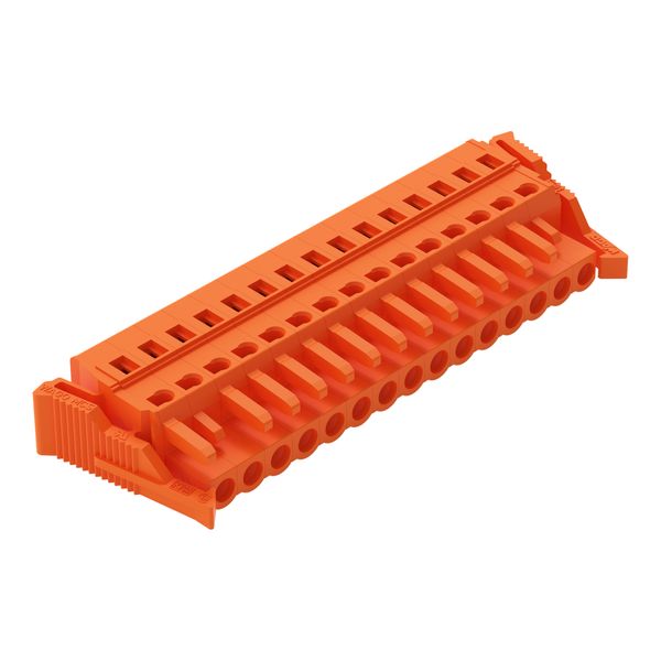 1-conductor female connector CAGE CLAMP® 2.5 mm² orange image 1