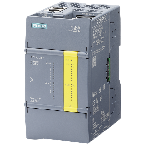 SIMATIC S7-1200 CPU 1212FC DC/DC/relay 8DI/6DQ/2AI image 1