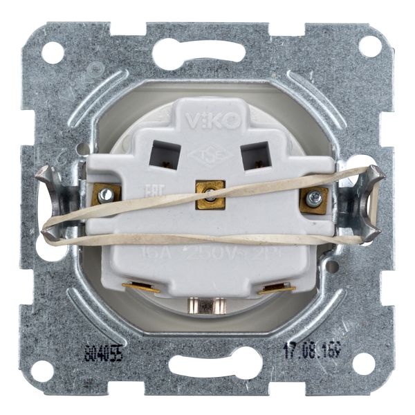 Pin socket outlet with safety shutter, cage clamps, silver image 4