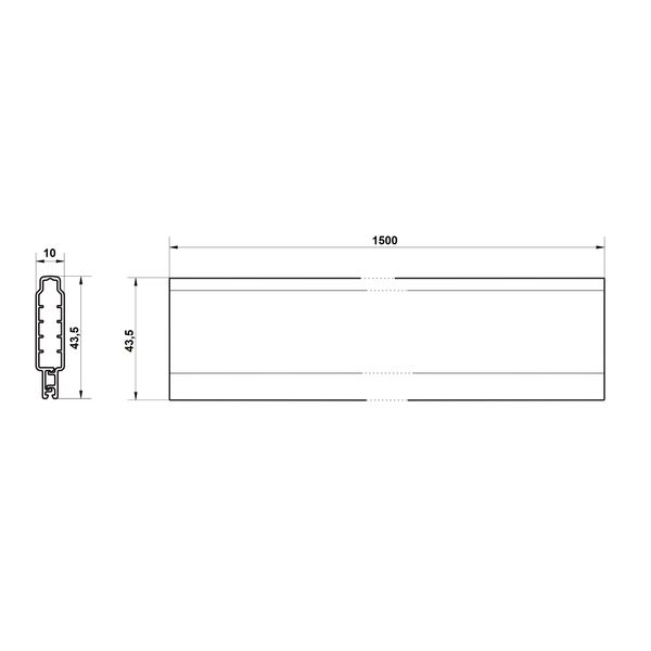 Busbar protection profile 12-30 x 5, 1,5 m image 3