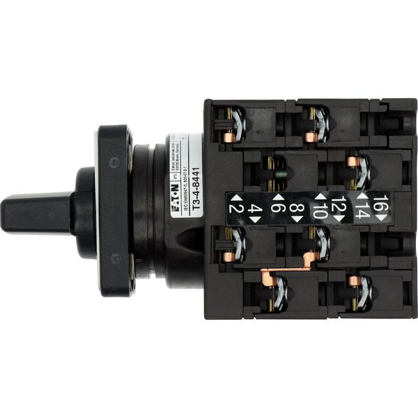 Multi-speed switches, T3, 32 A, flush mounting, 4 contact unit(s), Contacts: 8, 60 °, maintained, With 0 (Off) position, 1-0-2, Design number 8441 image 35
