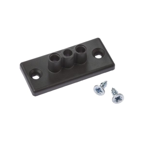 Floor cable feeder fixation kit - Black image 1