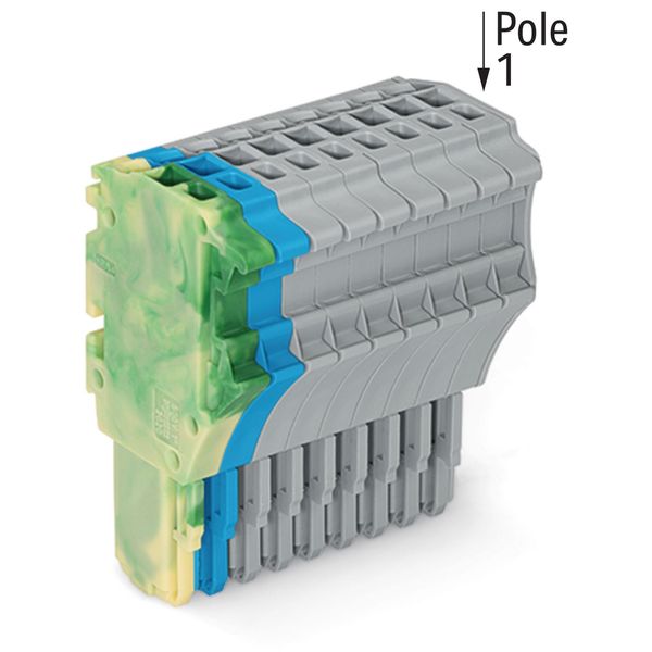 1-conductor female connector Push-in CAGE CLAMP® 1.5 mm² green-yellow/ image 1