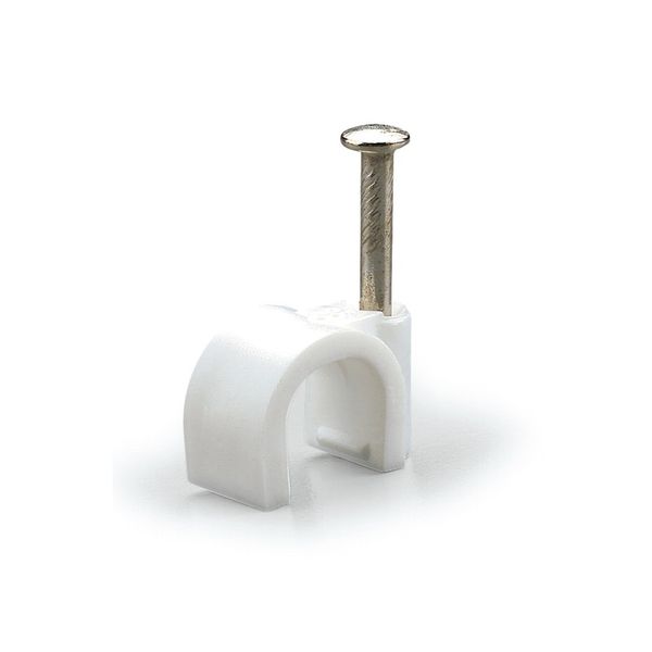 ROUND CABLE CLIP D.12 WHITE image 2