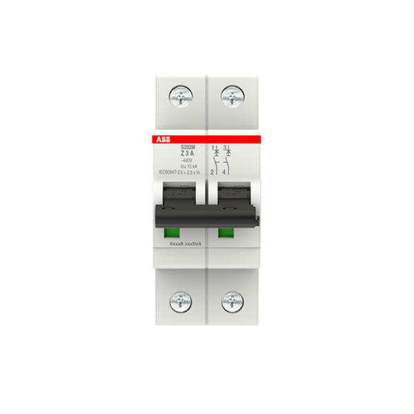 S202M-D32 Miniature Circuit Breaker - 2P - D - 32 A image 2