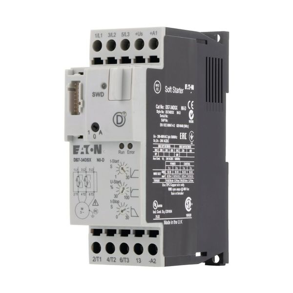 Soft starter, 7 A, 200 - 480 V AC, 24 V DC, Frame size: FS1, Communication Interfaces: SmartWire-DT image 11