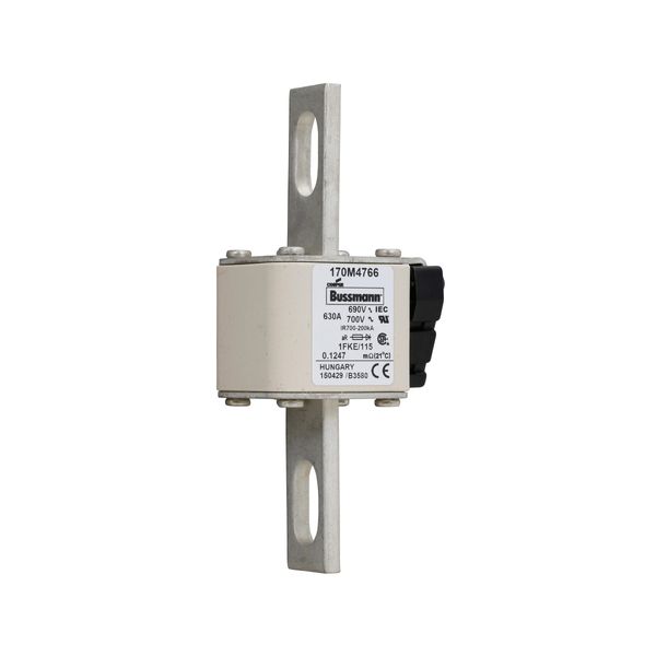 Fuse-link, high speed, 630 A, AC 690 V, size 1, 53 x 69 x 136 mm, aR, IEC, UL, single indicator image 6