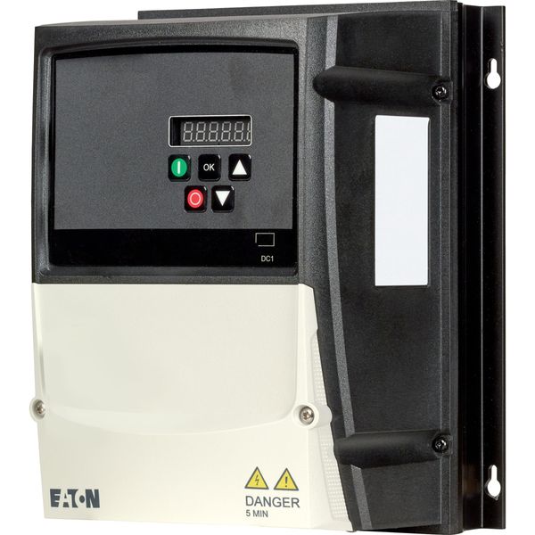 Variable frequency drive, 230 V AC, 1-phase, 7 A, 1.5 kW, IP66/NEMA 4X, Radio interference suppression filter, Brake chopper, 7-digital display assemb image 9