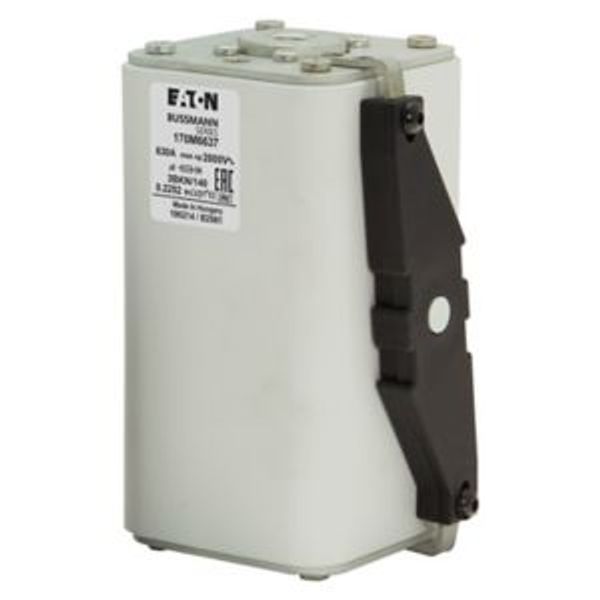 Fuse-link, high speed, 630 A, AC 2000 V, size 3, 74 x 96 x 143 mm, aR, IEC, single indicator image 4