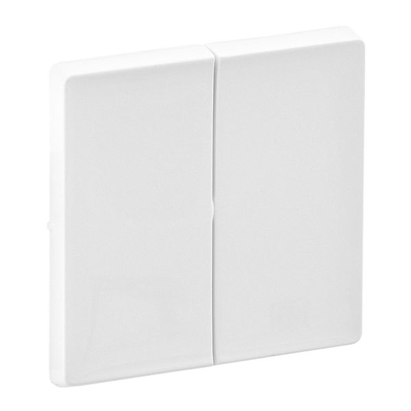 Cover plate Valena Life - 2-gang - white image 1