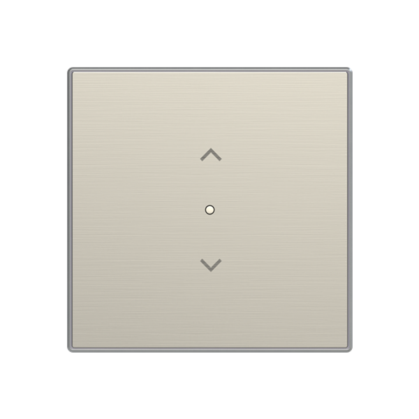 SRB-1-85AI Cover plate - free@home / KNX 1-gang sensors - Blind - Stainless Steel for Venetian blind Two-part button Stainless steel - Sky Niessen image 1