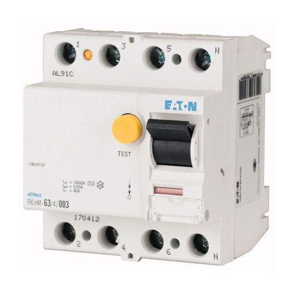 Residual current circuit breaker (RCCB), 63A, 4p, 30mA, type A image 7