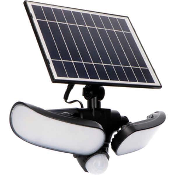 Outdoor Solar Light - floodlight  - Botshabelo 10W 1000lm 5000K IP44  - Sensor - Black image 1