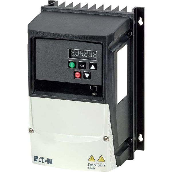 Variable frequency drive, 230 V AC, 1-phase, 4.3 A, 0.37 kW, IP66/NEMA 4X, Radio interference suppression filter, 7-digital display assembly, Addition image 10