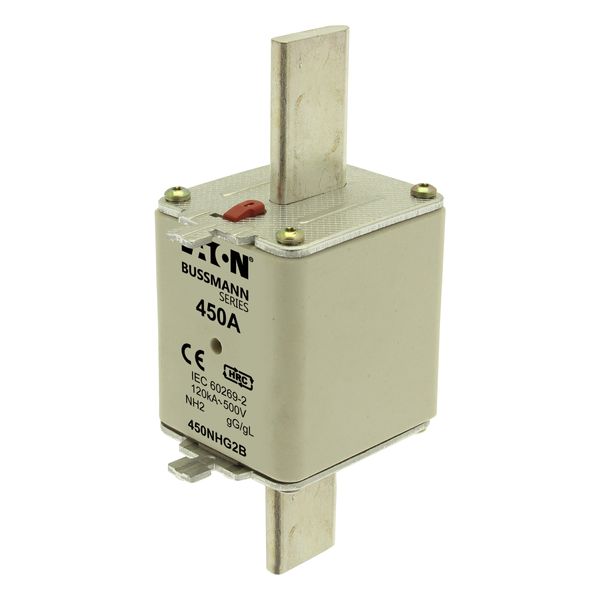 Fuse-link, low voltage, 450 A, AC 500 V, NH2, gL/gG, IEC, dual indicator image 11