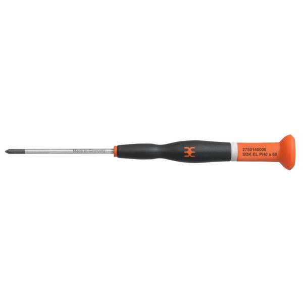 Crosshead screwdriver, Form: Crosshead, Philips, Size: 0, Blade length image 1