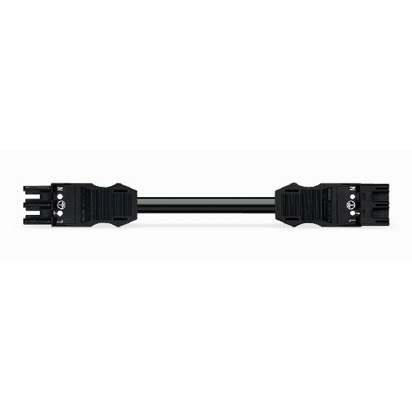 pre-assembled interconnecting cable;Eca;Socket/plug;black image 3