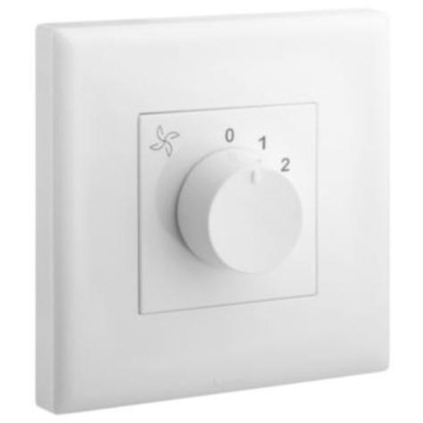 Eloe - 1 gang fan control - White image 1