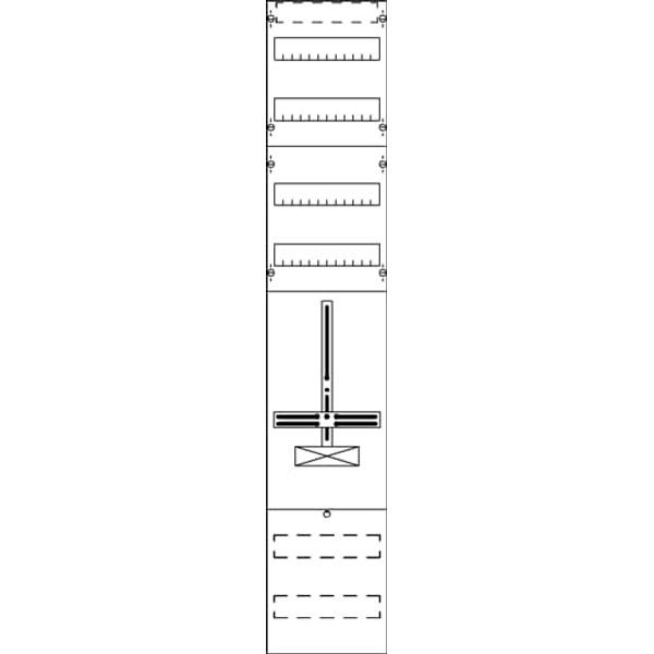 FD19EH Meter panel , 1350 mm x 250 mm (HxW), Rows: 2 image 53