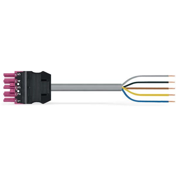 pre-assembled connecting cable Eca Socket/open-ended pink image 2