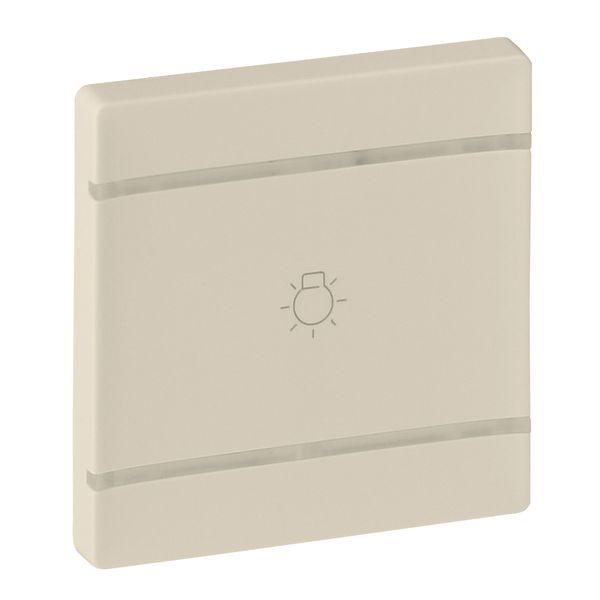 Cover plate Valena Life - light symbol - 2 modules - ivory image 1