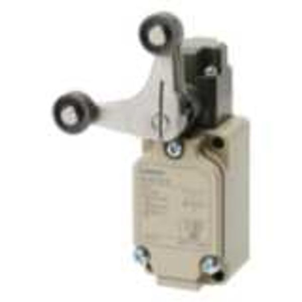 Limit switch, fork lever lock, LED indicator, DPDB, 10 A, pre-wired co image 1