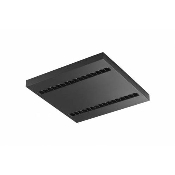 TERRA 2 LED N 595x595mm x2 2400lm 830 BLACK MAT STRUCTURE (31W) image 1