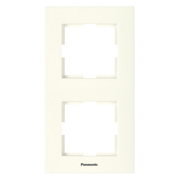 Karre Plus Accessory Beige Two Gang Frame image 1