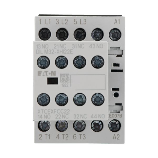 Contactor, 380 V 400 V 3 kW, 2 N/O, 2 NC, 24 V DC, DC operation, Screw terminals image 6