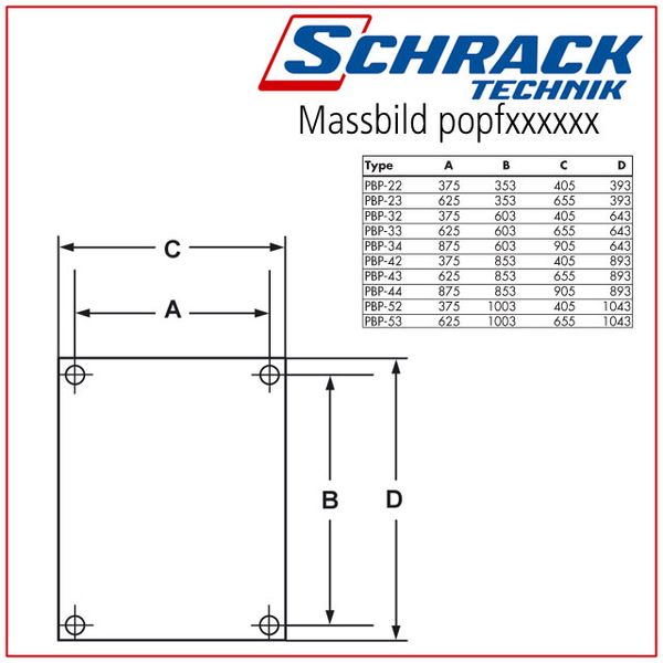 MAXIPOL Mounting plate polyester D=8mm for H=750 W=750mm image 1