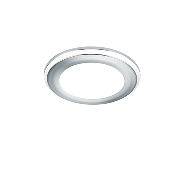 Aura LED recessed spotlight 8,2 cm chrome image 1