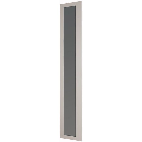 Transparent door (sheet metal), left-hinged, internal locking, IP55, HxW=1230x405mm image 1