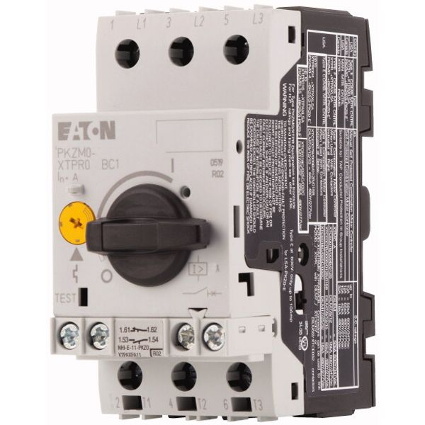 Motor-protective circuit-breaker, 3p+1N/O+1N/C, Ir=4-6.3A, screw conne image 4