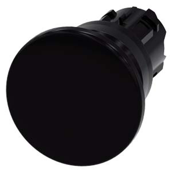 Mushroom pushbutton, 22 mm, round, plastic, black, 40mm, momentary contact 3SU1000-1BD10-0AA0-Z Y12 image 2