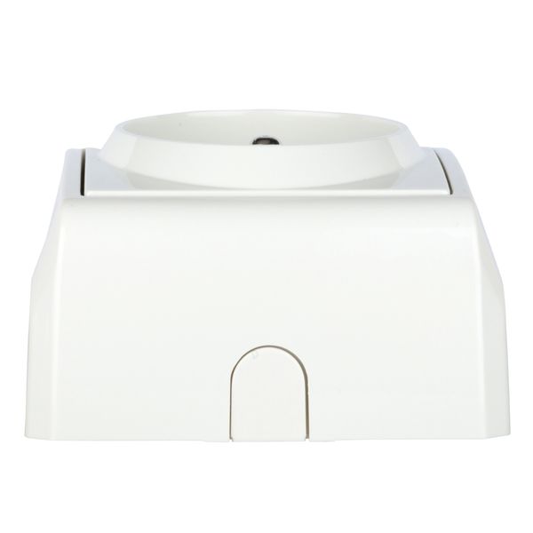 Pin socket outlet, screw clamps, VISIO IP20, white image 3