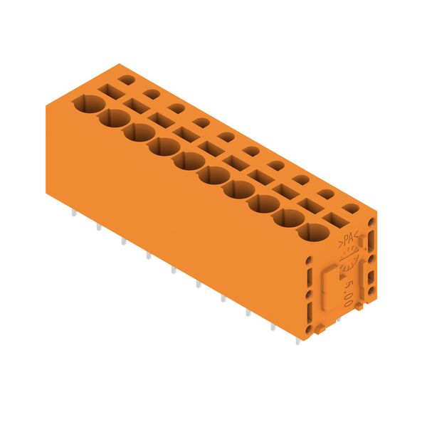 PCB terminal, 5.00 mm, Number of poles: 10, Conductor outlet direction image 2