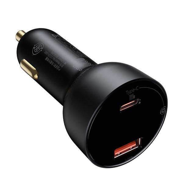 Car Quick Charger 12-24V 100W USB + USB-C QC4+ PD3.0 with Voltage, Current Display and USB-C Cable 1m image 2