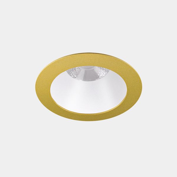 Downlight Play Deco Symmetrical Round Fixed 11.9W LED neutral-white 4000K CRI 90 19.1º ON-OFF Gold/White IP54 1274lm image 1