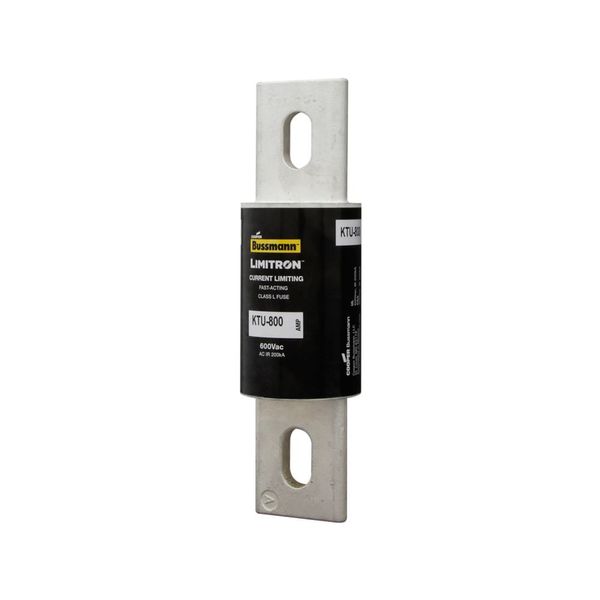 Eaton Bussmann Series KTU Fuse, Current-limiting, Fast Acting Fuse, 600V, 601A, 200 kAIC at 600 Vac, Class L, Bolted blade end X bolted blade end, Melamine glass tube, Silver-plated end bells, Bolt, 2.5, Inch, Non Indicating image 4