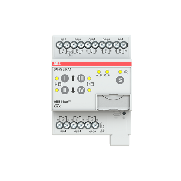 SAH/S8.6.7.1 Switch/Shutter Actuator, 8-fold, 6 A, MDRC image 2